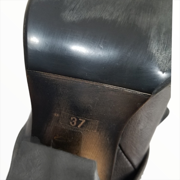 Francesco Morichetti Grey Leather Heeled Boots - Picture 10 of 16